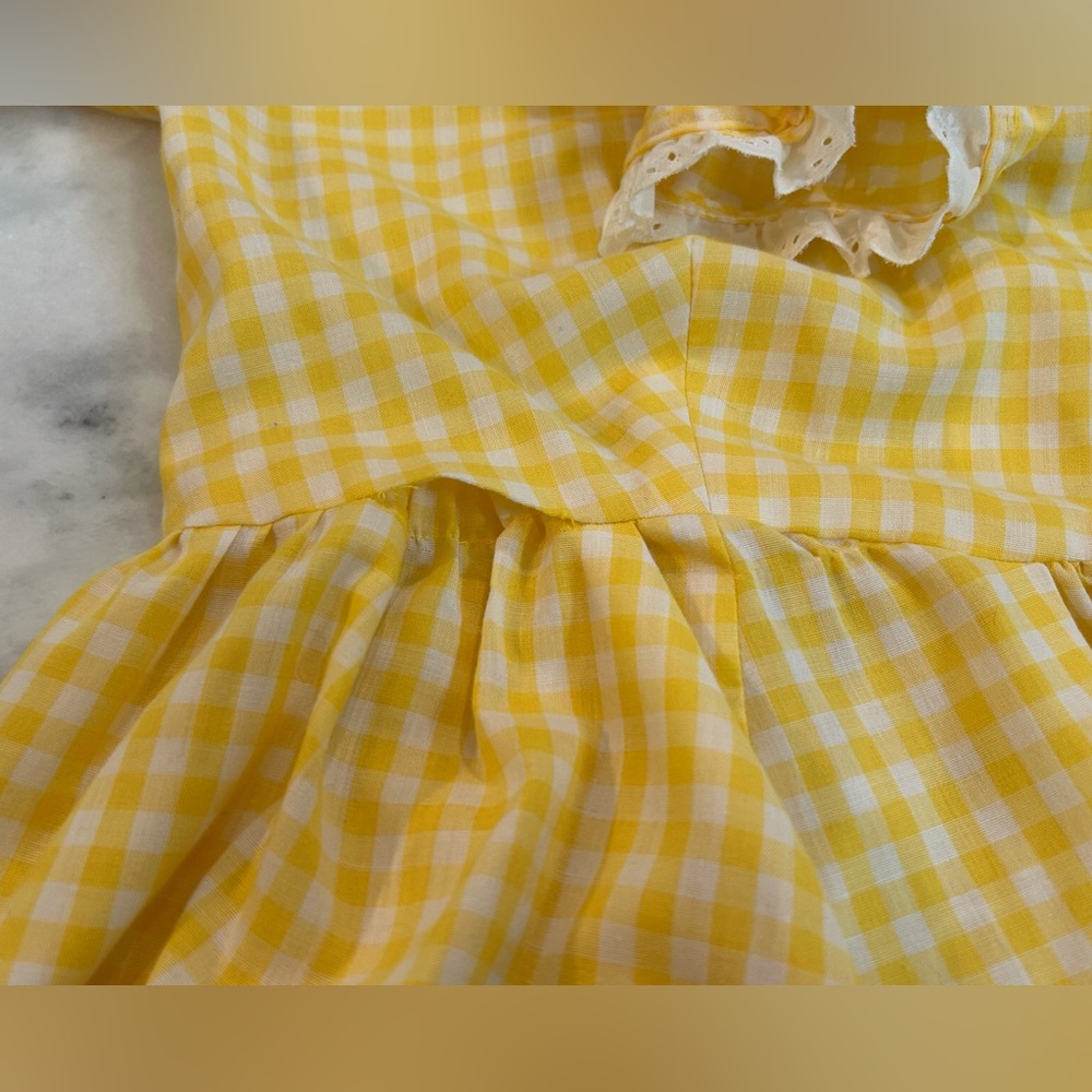 Handmade Prairie cottage-core Gingham Dress - Picture 7 of 16